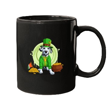 Discover Dalmatian Puppy, Irish Flag, Gold, Shamrock Dog St Mugs