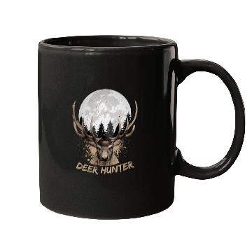 Discover Deer Hunter Rack Hunter Full Moon Buck Hunting Mugs
