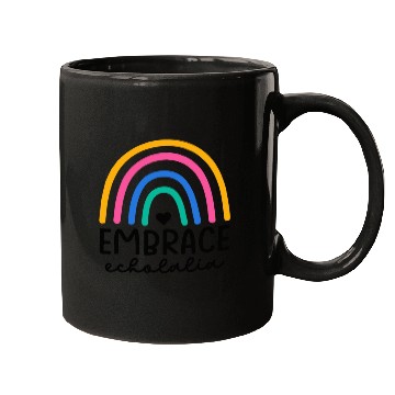 Discover Embrace Echolalia Special Education Teacher Mugs