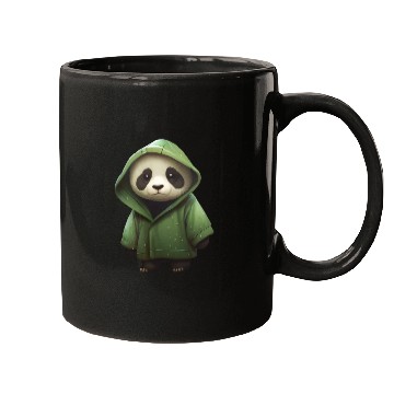 Discover The panda in the green Mugs