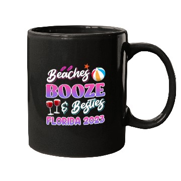Discover Beach Booze Besties Florida Vacation Spring Break Mugs