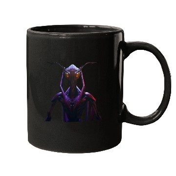 Discover purple ferocious alien Mugs