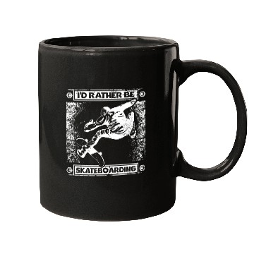 Discover I'd rather be skateboarding Mugs