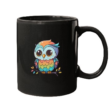 Discover Kawaii colorful owl Mugs