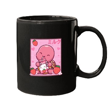 Discover Kawaii Turtle Lover Strawberry Milk Shake Otaku Mugs