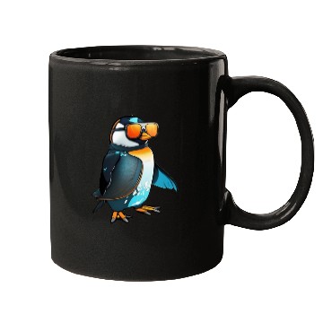 Discover Cool Winter Penguin with sunglasses Mugs