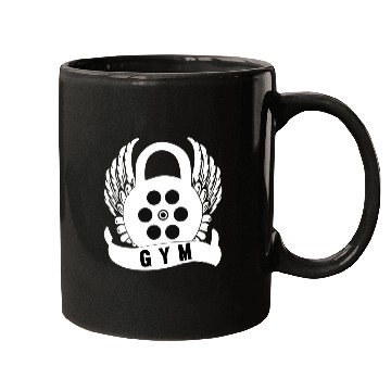 Discover Free gym typography Mugs design