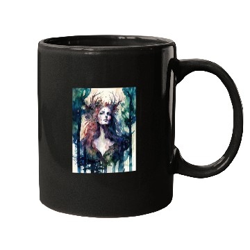 Discover Nature Goddess - Woodland Witchy Forest Greenwoman Mugs