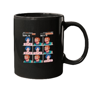 Discover Tic Tac Toe Girls vs. Boys Mugs