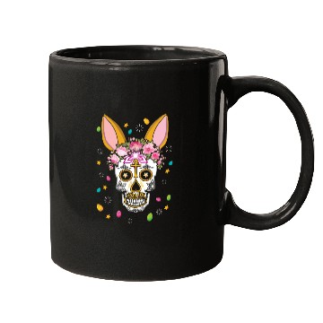 Discover Happy Easter Sunday Bunny Dia De Los Muertos Mugs