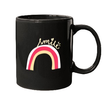 Discover Rainbow, Smile, Positive Quote Mugs