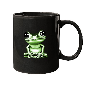 Discover happy tree frog green Mugs
