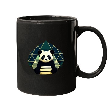 Discover Panda Geometry Triangles Mugs