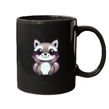 Discover cute chibi raccoon Mugs