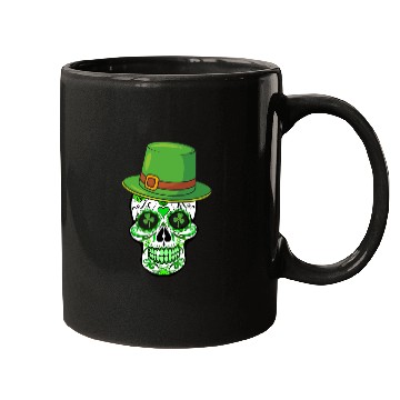Discover Sugar Skull Saint Patricks Day of the Dead Mugs