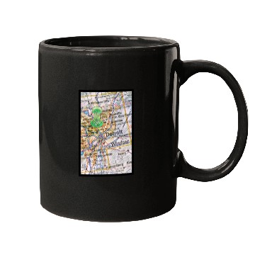 Discover Location Detroit Mugs