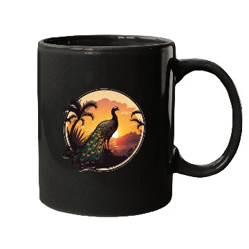 Discover Peacock Sunrise: A Relaxing Journey into Serenity Mugs