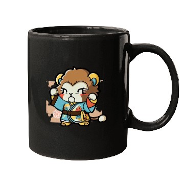 Discover lion in kimono Mugs