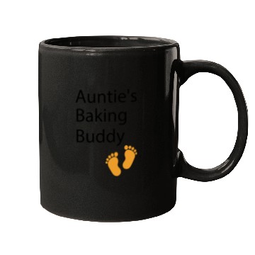 Discover Auntie's Baking Buddy Baking aunt, baking baby Mugs