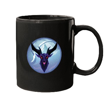 Discover Gothic Deer Goat Red Eyes Mugs