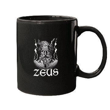 Discover Zeus God Lightning Greek Mythology Mugs