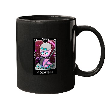 Discover Kawaii Pastel Goth Tarot Card Death Grim Reaper Cu Mugs