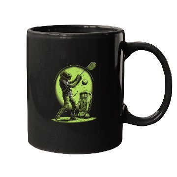 Discover Alien Playing Golf Golfer UFO Extraterrestrial Mugs