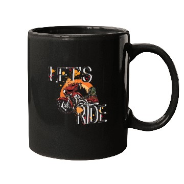 Discover Lets Ride Motorcycle Mugs