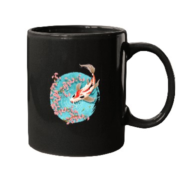 Discover koi carp fish graphic koi fish lover Mugs