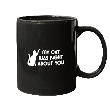 Discover My Cat Was Right About You Mugs