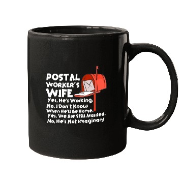 Discover Postal Worker's Wife Mugs