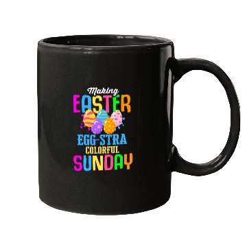 Discover Easter Colorful Egg Dye Rabbit Egg Hunt Mugs