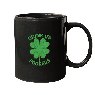 Discover Drink Up Fookers Irish St Patricks Day Beer Drunk Mugs