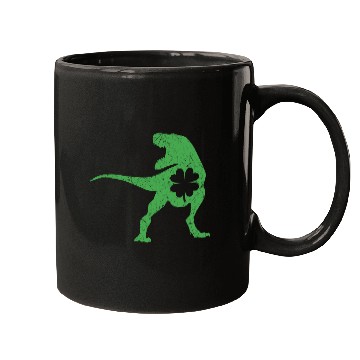 Discover Tyrannosaurus T Rex Dinosaur St Patricks Day Irish Mugs
