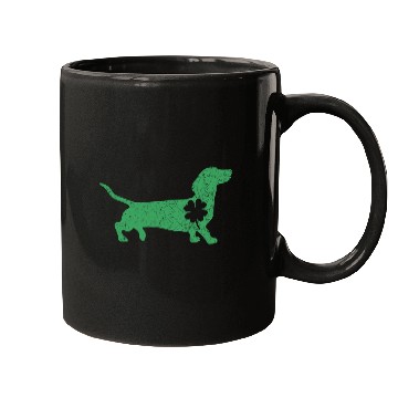 Discover Dachshund Dog Shamrock St. Patrick's Day Mugs