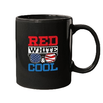 Discover Red White And Cool America USA Flag 4th Of July Mugs