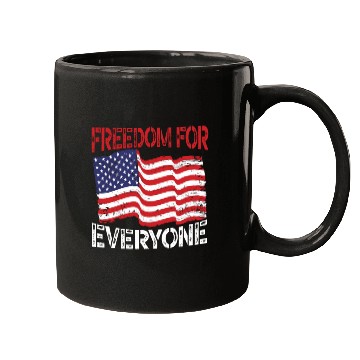 Discover Freedom For Everyone America USA Flag 4th Of July Mugs