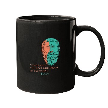 Discover Plato Stoic Philosophy Quote Mugs