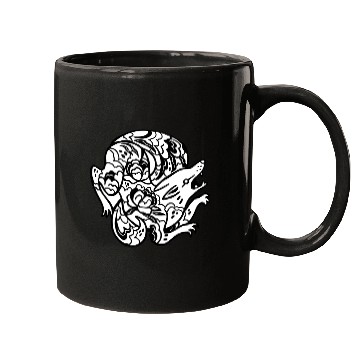 Discover Flower Wolf Mugs