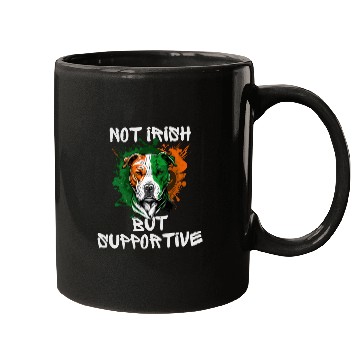 Discover not irish but supportive pitbull mom Mugs