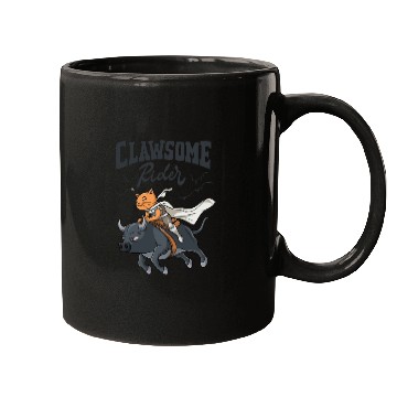Discover Western Rodeo Cat "Clawsome Rider" Design for a Mugs