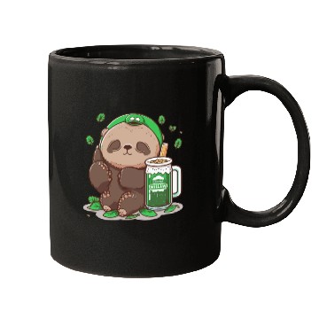 Discover Sloth drinking beer sloth wear irish sunglass Mugs