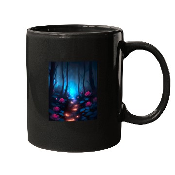 Discover Lost in the Blue Forest Mugs