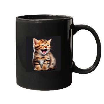 Discover Cute Laughing Cat Mugs
