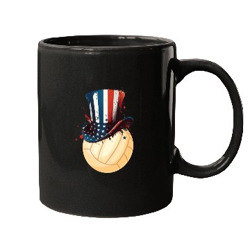 Discover Patriotic America USA Flag 4th Of July Volleyball Mugs