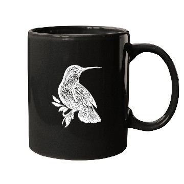 Discover Exotic Tattoo Hummingbird Tribal Style Wings Mugs