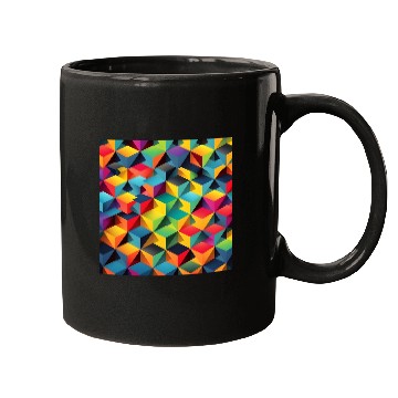 Discover geometric psychedelic wallpaper Mugs