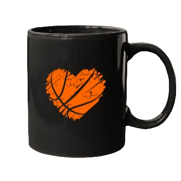 Discover I Love Basketball with Heart Shape Mugs