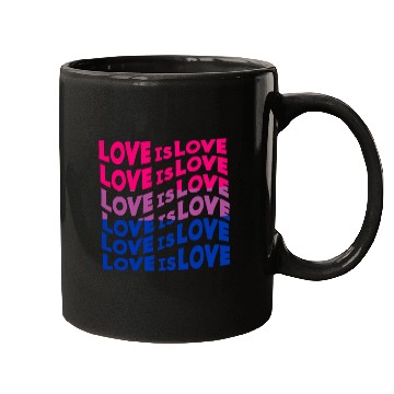 Discover Love Is Love Bisexual Mugs