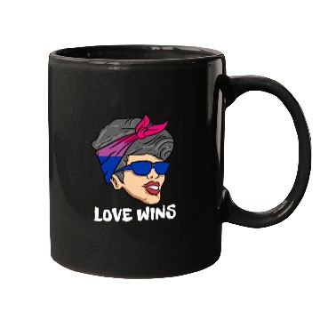 Discover Love Wins Bisexual Mugs